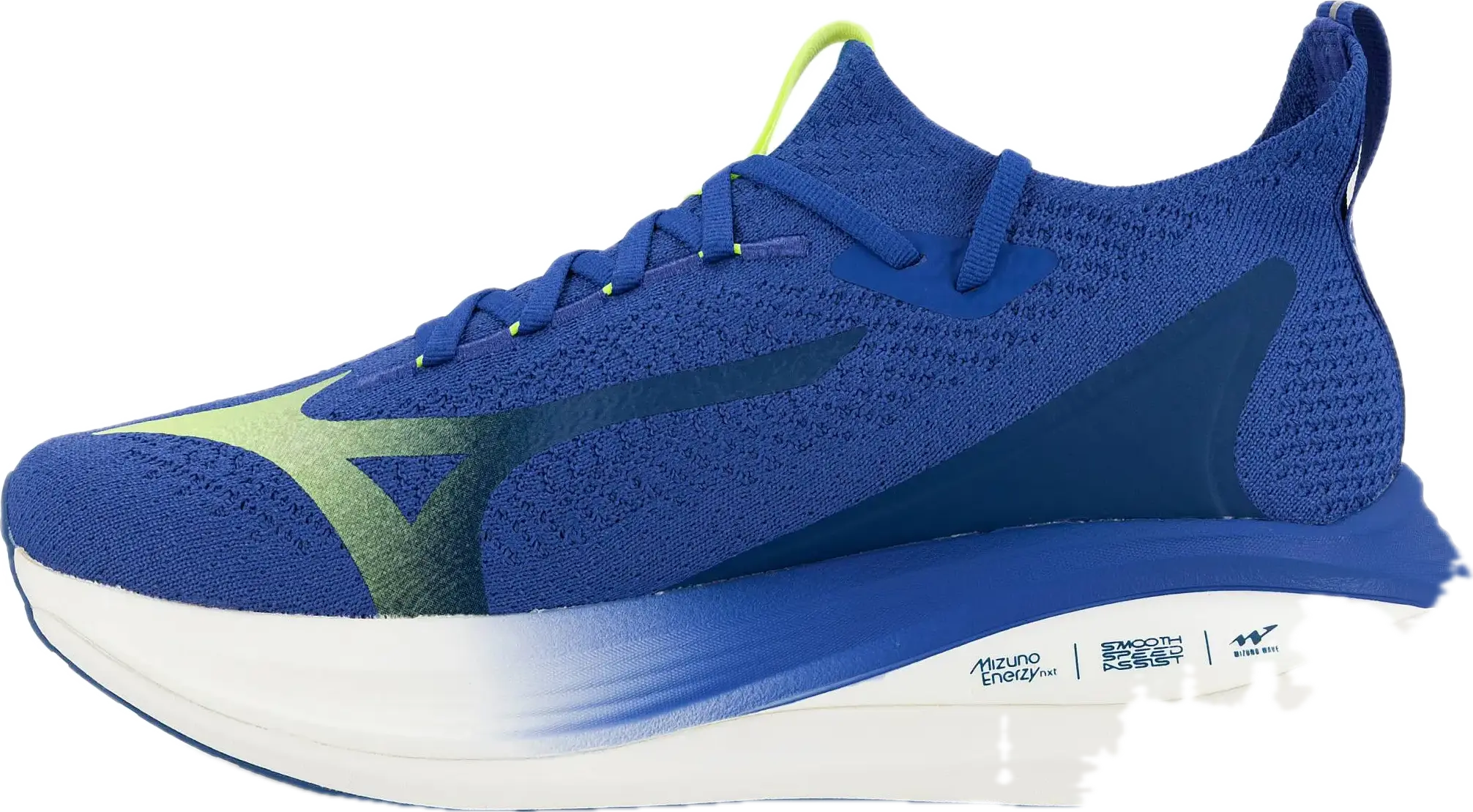 Profil de la Mizuno Neo Vista 2, semelle de 44,5 mm au talon et drop de 8 mm