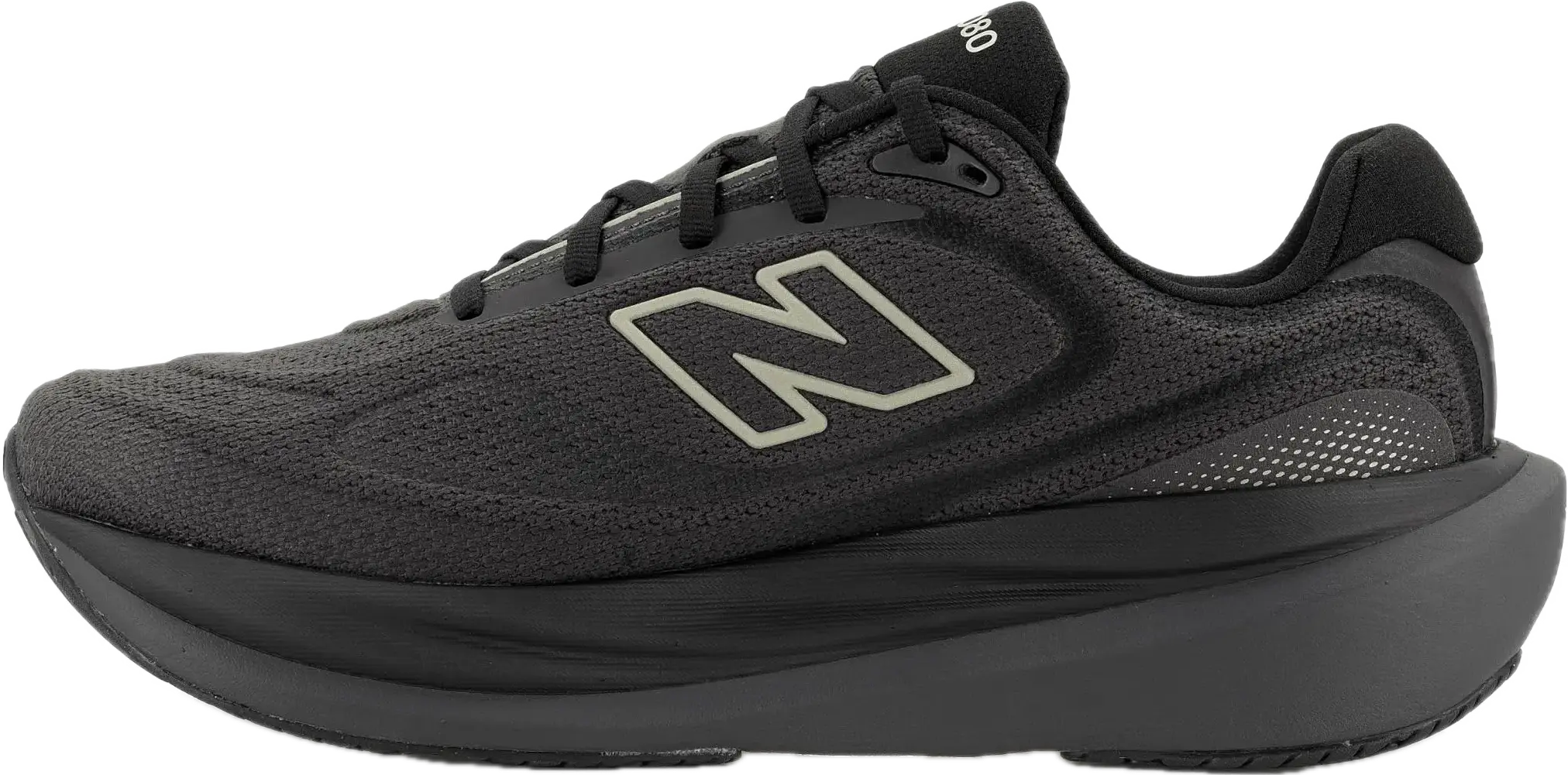 Profil de la New Balance 1080 v15, semelle de 40 mm au talon et drop de 6 mm